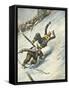 Killer Ski Jump 1934-Vittorio Pisani-Framed Stretched Canvas