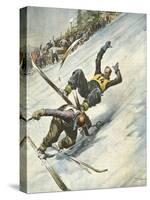 Killer Ski Jump 1934-Vittorio Pisani-Stretched Canvas
