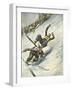 Killer Ski Jump 1934-Vittorio Pisani-Framed Art Print