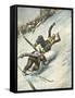 Killer Ski Jump 1934-Vittorio Pisani-Framed Stretched Canvas