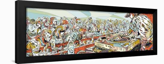 Killer Vinyl-HR-FM-Framed Art Print