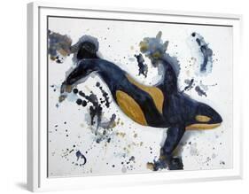 Killer Whale of a Tale-Lauren Moss-Framed Premium Giclee Print