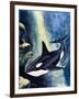 Killer Whale-G. W Backhouse-Framed Giclee Print