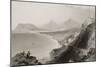 Killiney Bay, County Dublin, Ireland, from 'scenery and Antiquities of Ireland' by George Virtue,…-William Henry Bartlett-Mounted Giclee Print