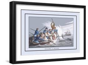 Killing a Shark-Ed Clark-Framed Art Print