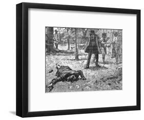 Killing of Australian Bushranger, Morgan-null-Framed Art Print