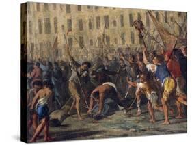 Killing of Father Giuseppe Carafa, July 10, 1647-Domenico Gargiulo-Stretched Canvas