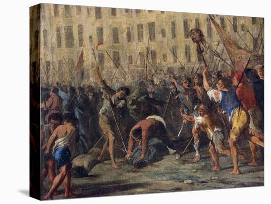 Killing of Father Giuseppe Carafa, July 10, 1647-Domenico Gargiulo-Stretched Canvas