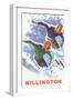Killington Ski Poster-null-Framed Art Print