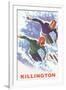 Killington Ski Poster-null-Framed Art Print