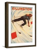 Killington Ski Poster-null-Framed Art Print