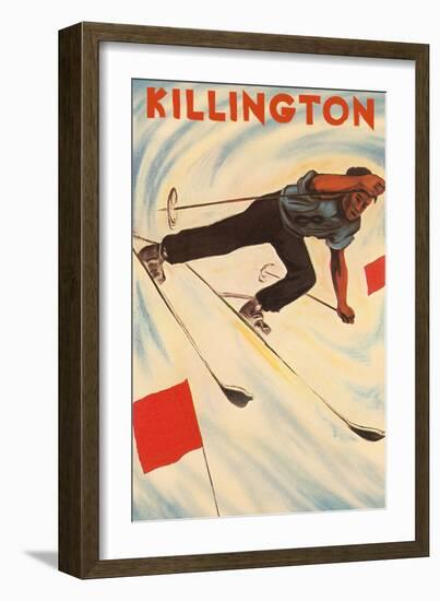 Killington Ski Poster-null-Framed Art Print