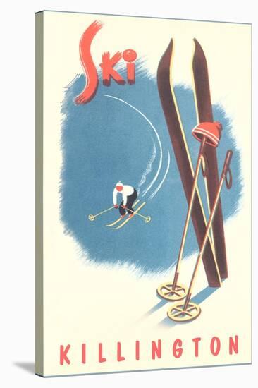 Killington Ski Poster-null-Stretched Canvas