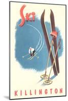 Killington Ski Poster-null-Mounted Art Print