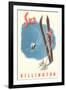 Killington Ski Poster-null-Framed Art Print