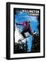 Killington, Vermont - Snowboarder - Scratchboard-Lantern Press-Framed Art Print