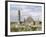 Kilmacdaugh Churches and Round Tower, Near Gort, County Galway, Connacht, Republic of Ireland-Gary Cook-Framed Photographic Print
