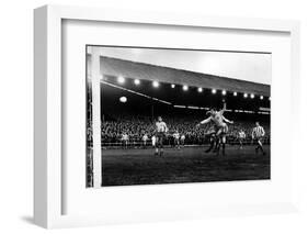 Kilmarnock Versus Lokomotiv Leipzig April 1967 Fairs Cities Cup Semi Final Rugby Park-null-Framed Photographic Print