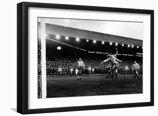 Kilmarnock Versus Lokomotiv Leipzig April 1967 Fairs Cities Cup Semi Final Rugby Park-null-Framed Photographic Print