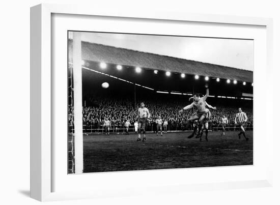 Kilmarnock Versus Lokomotiv Leipzig April 1967 Fairs Cities Cup Semi Final Rugby Park-null-Framed Photographic Print