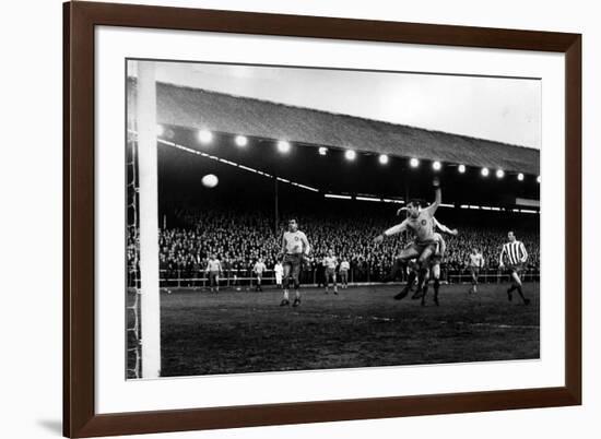 Kilmarnock Versus Lokomotiv Leipzig April 1967 Fairs Cities Cup Semi Final Rugby Park-null-Framed Photographic Print