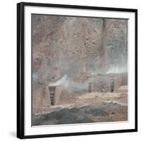 Kilns for Lime Production, Alborz Mountain Range, Northern Iran-null-Framed Giclee Print