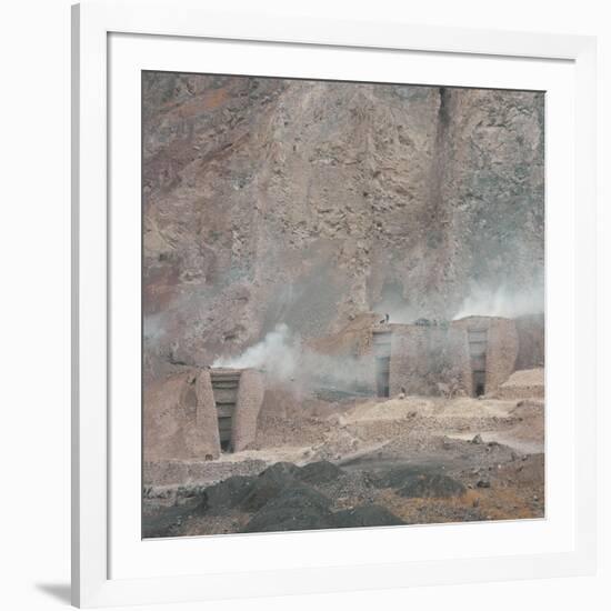 Kilns for Lime Production, Alborz Mountain Range, Northern Iran-null-Framed Giclee Print