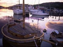 Sundown Over South Harbour, Village of Fjallbacka, Bohuslan, Sweden, Scandinavia-Kim Hart-Mounted Photographic Print