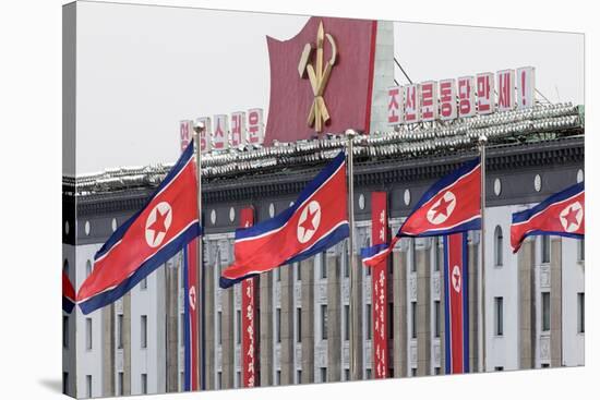 Kim Il Sung Square, Pyongyang, North Korea (Democratic People's Republic of Korea), Asia-Gavin Hellier-Stretched Canvas