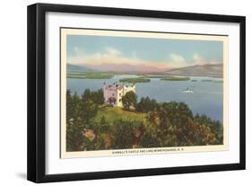 Kimball's Castle, Lake Winnipesaukee, New Hampshire-null-Framed Art Print