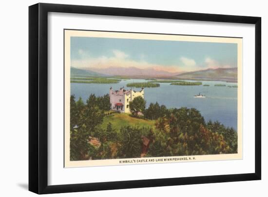 Kimball's Castle, Lake Winnipesaukee, New Hampshire-null-Framed Art Print