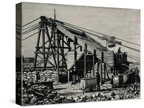 Kimbereley Diamond Mine: Apparatus for Raising the Diamantiferous Earth, 1896-null-Stretched Canvas