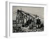 Kimbereley Diamond Mine: Apparatus for Raising the Diamantiferous Earth, 1896-null-Framed Giclee Print