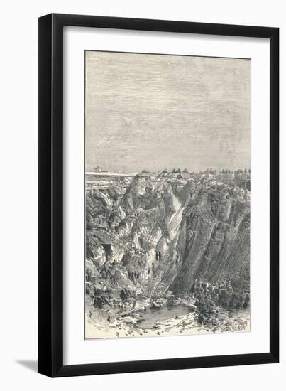 Kimberley: Appearance of the Diamond Mine in 1880, 1896-null-Framed Giclee Print