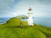 A Waterfall Cascading into the Vestmannasund, Oyrargjogv, Vagar Island, Faroe Islands, Denmark, Eur-Kimberley Coole-Photographic Print