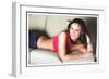 Kimberley Jane Walsh Poses at a Girls Aloud Photo Shoot in K West Hotel, London, February 2005-null-Framed Photographic Print