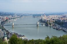Panoramic View of Danube River and the Buda and Pest Sides of the City from the Citadel-Kimberly Walker-Photographic Print