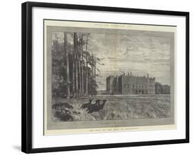 Kimbolton Castle, the Seat of the Duke of Manchester-Charles Auguste Loye-Framed Giclee Print