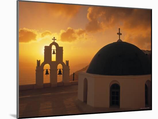 Kimis Theotokov Church, Santorini, Cyclades Islands, Greece-Walter Bibikow-Mounted Photographic Print