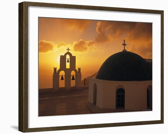 Kimis Theotokov Church, Santorini, Cyclades Islands, Greece-Walter Bibikow-Framed Photographic Print