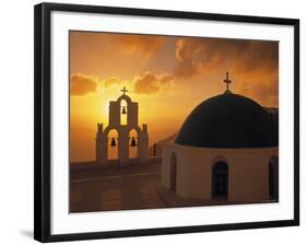 Kimis Theotokov Church, Santorini, Cyclades Islands, Greece-Walter Bibikow-Framed Photographic Print