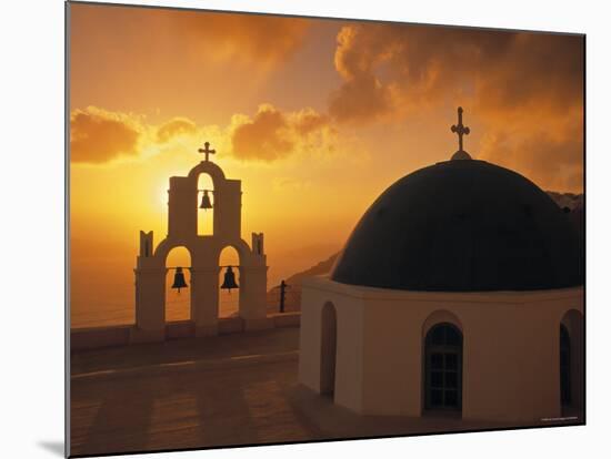 Kimis Theotokov Church, Santorini, Cyclades Islands, Greece-Walter Bibikow-Mounted Photographic Print