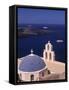 Kimis Theotokov Church, Santorini, Cyclades Islands, Greece-Walter Bibikow-Framed Stretched Canvas