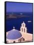 Kimisis Theotokov Church, Santorini, Greece-Walter Bibikow-Framed Stretched Canvas