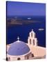 Kimisis Theotokov Church, Santorini, Greece-Walter Bibikow-Stretched Canvas