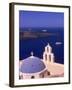 Kimisis Theotokov Church, Santorini, Greece-Walter Bibikow-Framed Premium Photographic Print