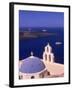 Kimisis Theotokov Church, Santorini, Greece-Walter Bibikow-Framed Premium Photographic Print