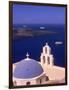 Kimisis Theotokov Church, Santorini, Greece-Walter Bibikow-Framed Photographic Print