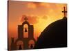 Kimisis Theotokov Church, Santorini, Greece-Walter Bibikow-Stretched Canvas