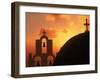 Kimisis Theotokov Church, Santorini, Greece-Walter Bibikow-Framed Premium Photographic Print